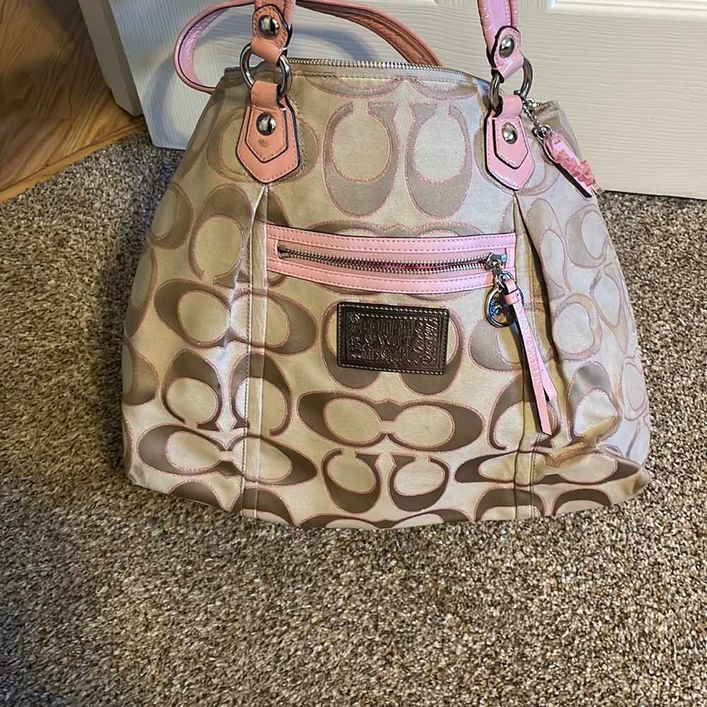 Pink coach purse